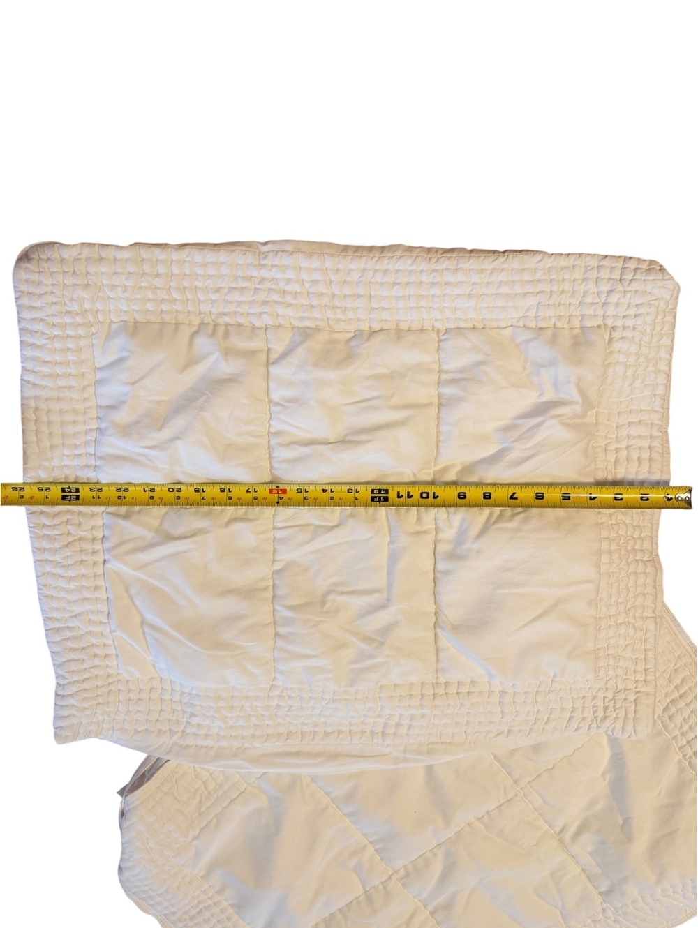 Boll & Branch Organic Cotton Quilted Pillow Shams - Set of 2, White - Picture 3 of 6